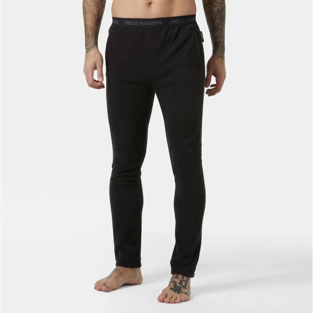 Helly Hansen Daybreaker Polartec Fleece Pants Mens Large Black Outdoor Hiking